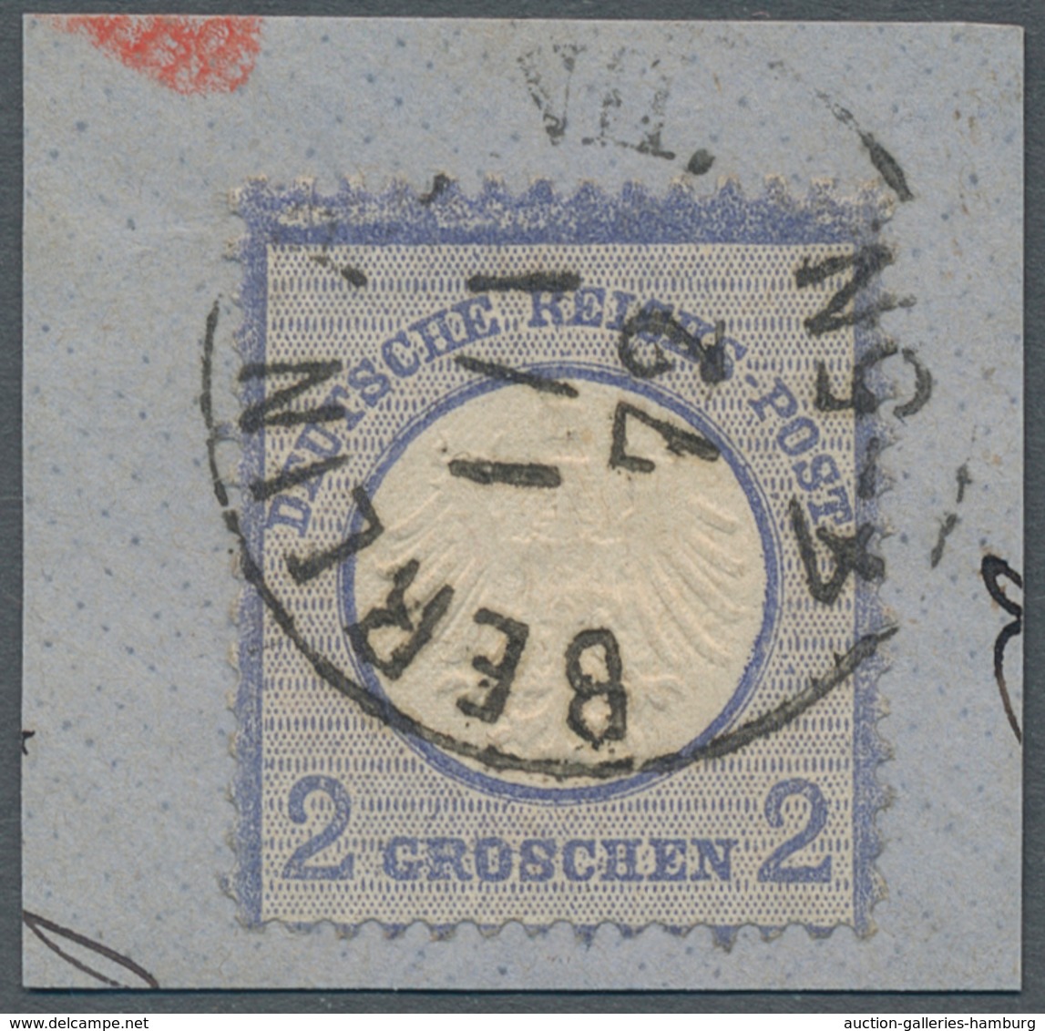 Deutsches Reich - Brustschild: 1872, "BERLIN 1.1.72", Idealer Klarer Ersttagsstempel Mit 2 Gr. Grauu - Nuevos