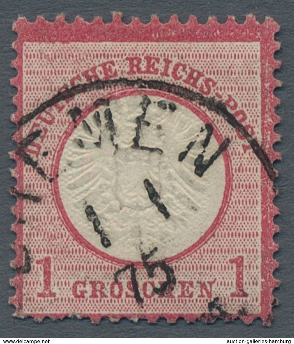 Deutsches Reich - Brustschild: 1872, "1 Gr. Großer Schild", Farbfrischer Wert Mit Ersttagsstempel De - Nuevos