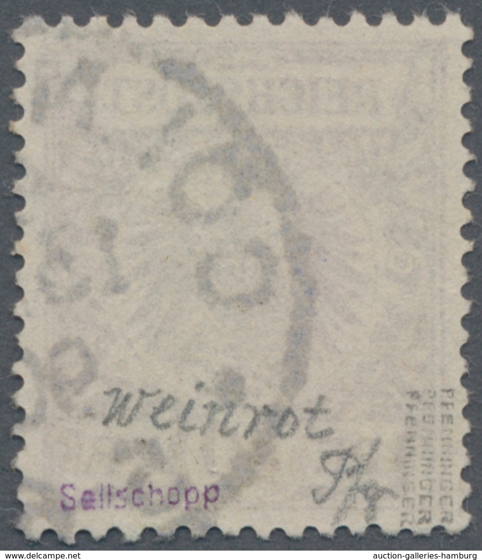 Deutsches Reich - Krone / Adler: 1889/90, Freimarke: Reichsadler Im Kreis, 50 Pf. Bräunlichkarmin (b - Briefe U. Dokumente