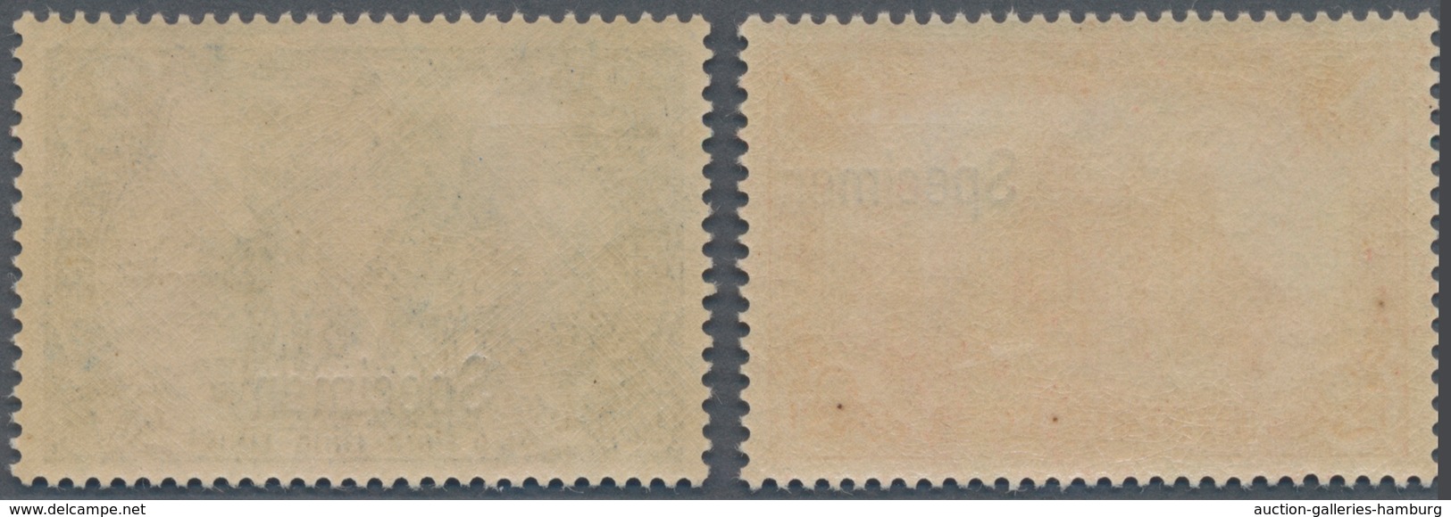Deutsches Reich - Germania: 1900, 1 M. Reichspost In Der Guten Farbvariante Dunkelkarminrot Und 2 Ma - Other & Unclassified