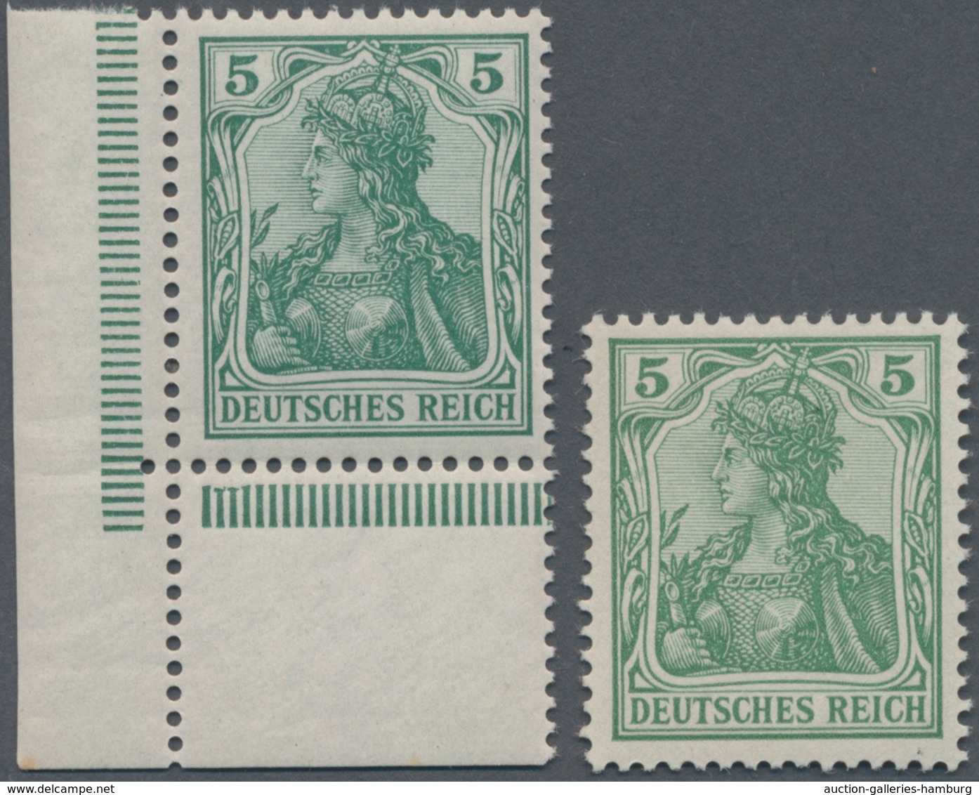 Deutsches Reich - Germania: 1902. Germania 5 Pf In Der Guten A-Farbe. Postfrisches, Ungefaltetes ER- - Otros & Sin Clasificación