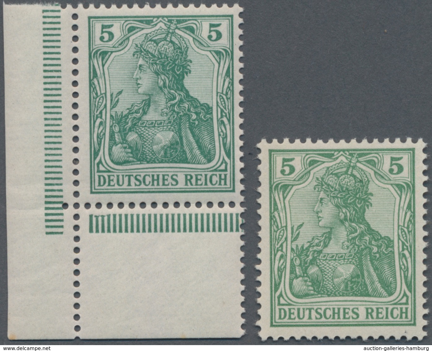 Deutsches Reich - Germania: 1902. Germania 5 Pf In Der Guten A-Farbe. Postfrisches, Ungefaltetes ER- - Sonstige & Ohne Zuordnung