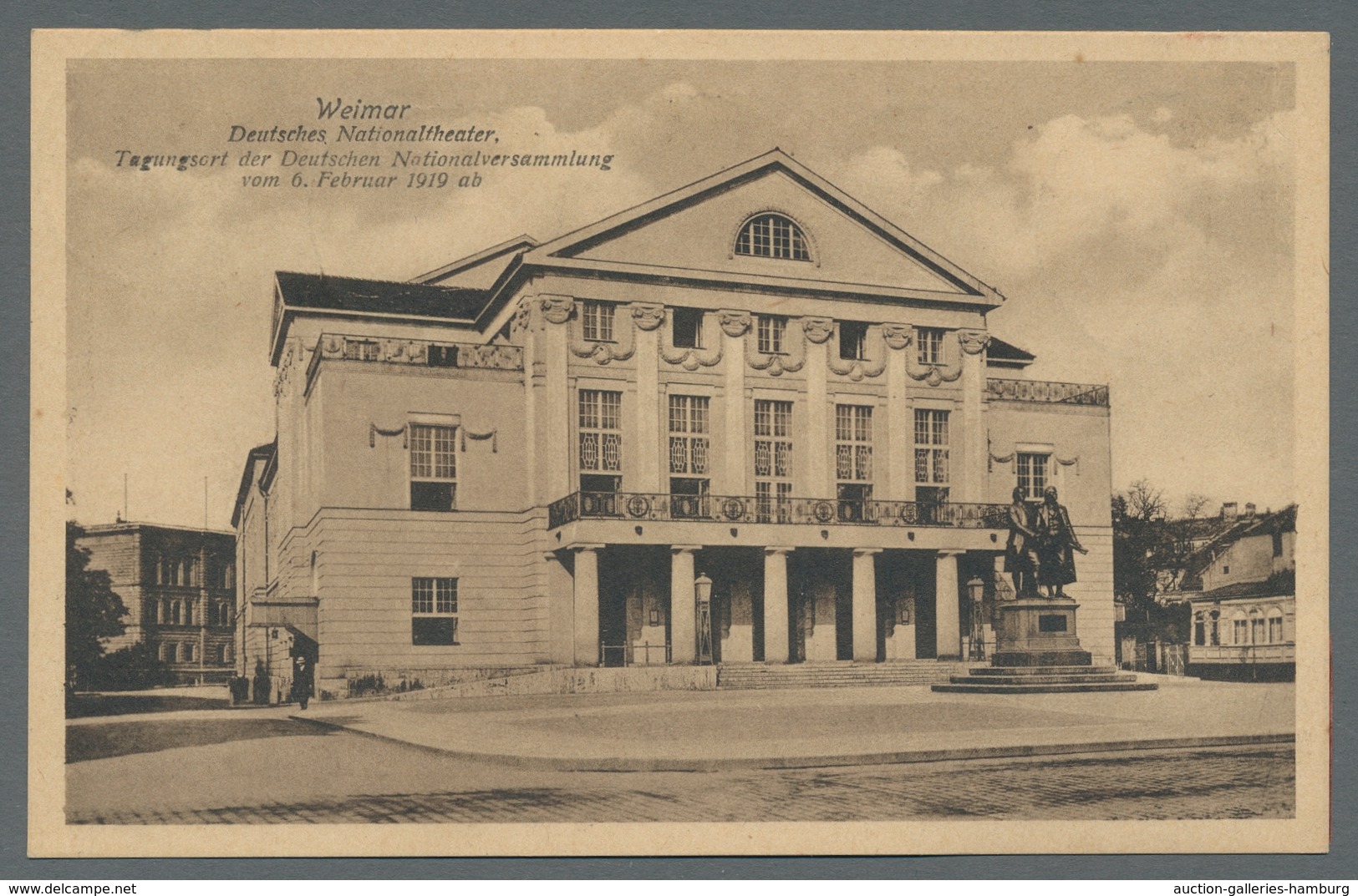 Deutsches Reich - Inflation: 1919, "Nationalversammlung", Offizieller Gelegenheitsstempel Zur Verans - Cartas & Documentos