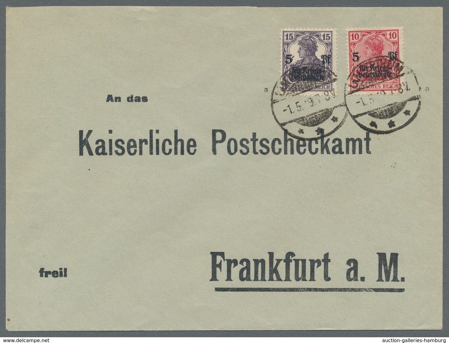 Deutsches Reich - Inflation: 1919, "Kriegbeschädigtenhilfe" Komplett Auf Portorichtigem FDC LAMPERTH - Cartas & Documentos