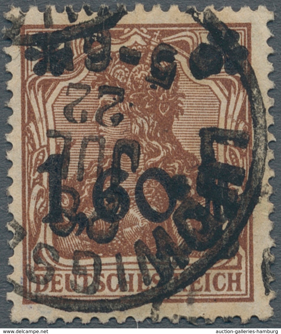 Deutsches Reich - Inflation: 1921, 1,60 M Orangebraun (Zwischenraum Zwischen Stern Und M 7,2 Mm) Sau - Briefe U. Dokumente