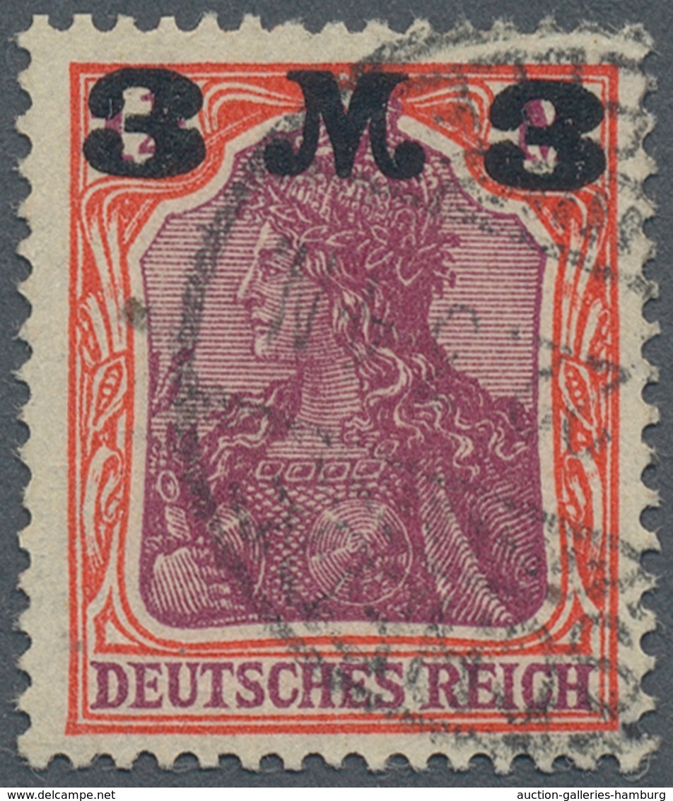 Deutsches Reich - Inflation: 1921, 3 M Auf 1 1/4 M Mit AUFDRUCK-ABART "re. 3 Tieferstehend", Sauber - Briefe U. Dokumente