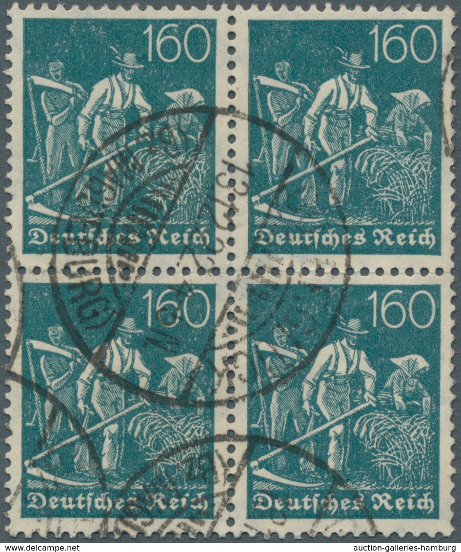 Deutsches Reich - Inflation: 1921, Arbeiter 160 Pf. Mit Wasserzeichen 2 (Waffeln) Im Sauber Gezähnte - Brieven En Documenten