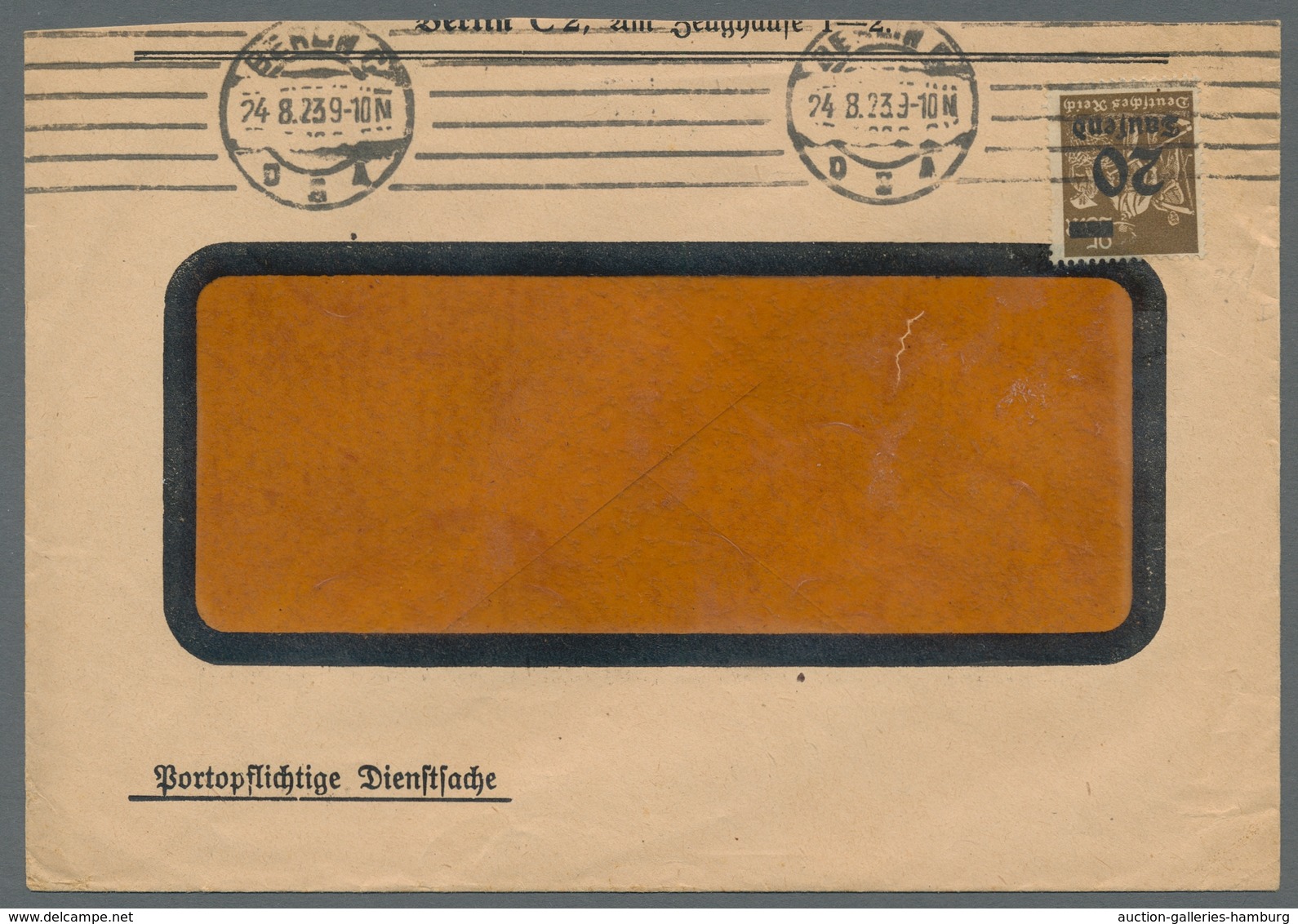 Deutsches Reich - Inflation: 1923, "Aufdruckwerte", Insgesamt Zwölf Verschiedene Ersttagsbriefe Bzw. - Covers & Documents