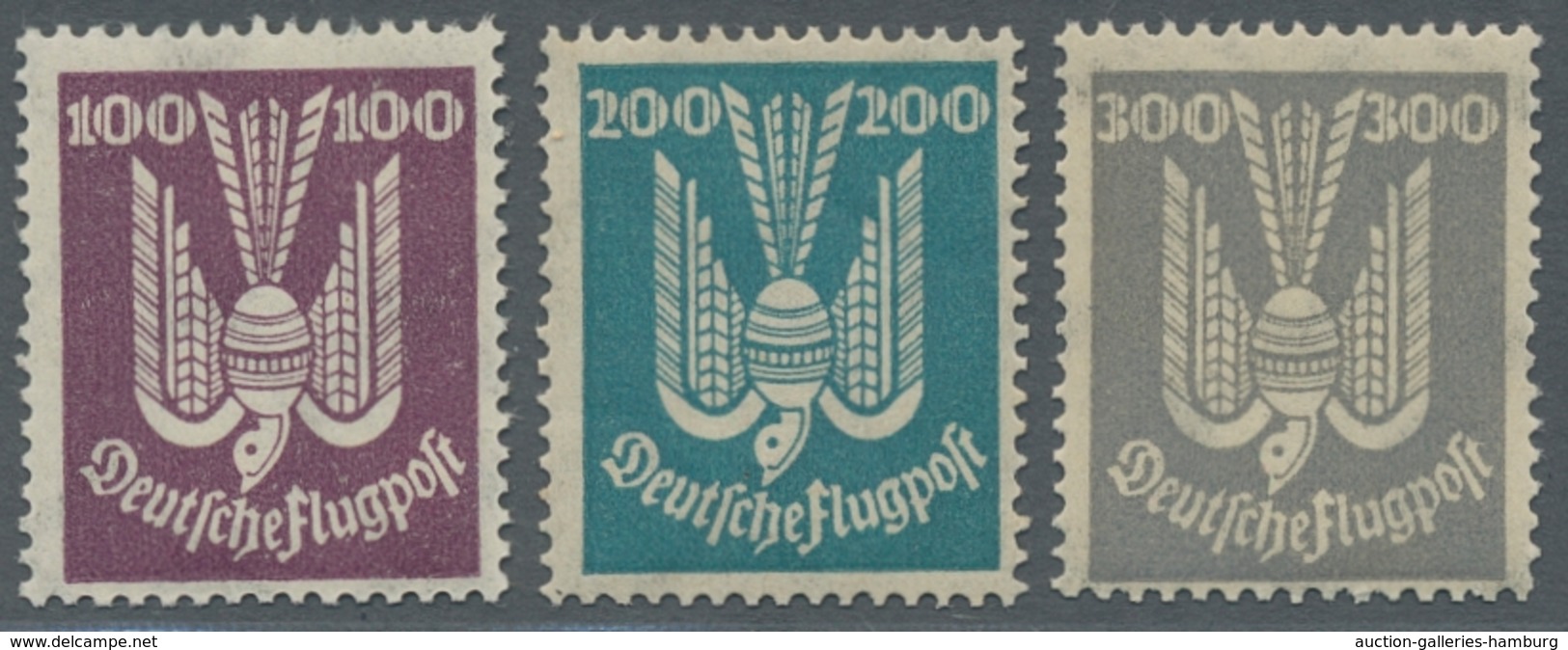 Deutsches Reich - Weimar: 1924, Holztaube (IV), Der Komplette Satz Tadellos Postfrisch, Nr. 349 Mit - Ungebraucht