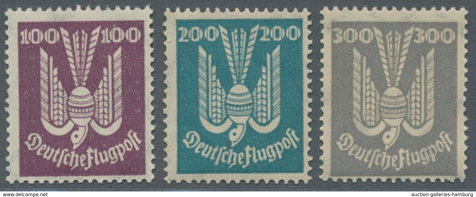 Deutsches Reich - Weimar: 1924, Holztaube (IV), Der Komplette Satz Tadellos Postfrisch, Nr. 349 Mit - Neufs