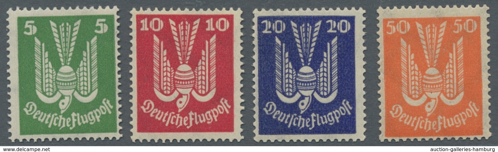 Deutsches Reich - Weimar: 1924, Holztaube (IV), Der Komplette Satz Tadellos Postfrisch, Nr. 349 Mit - Unused Stamps