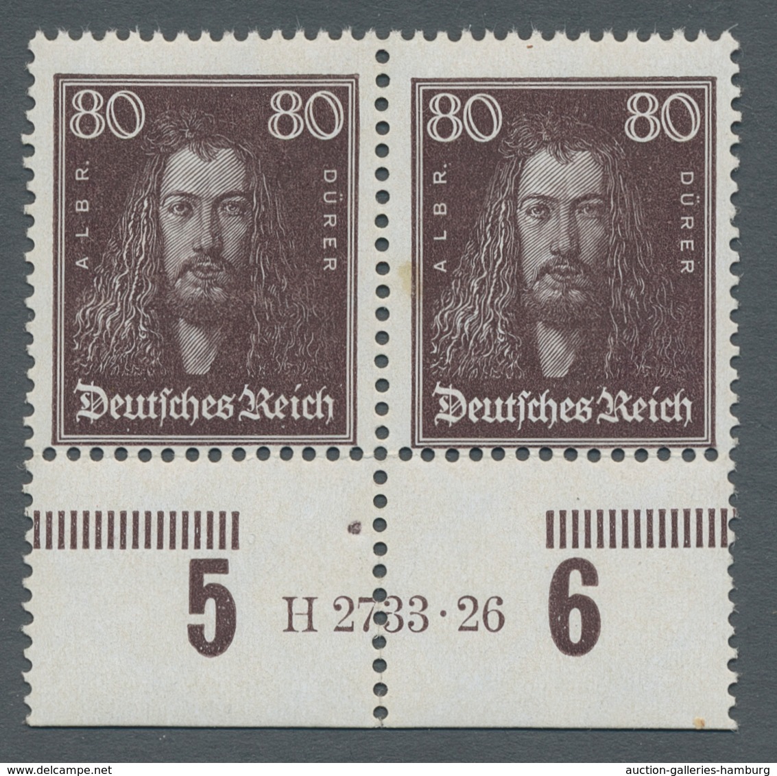 Deutsches Reich - Weimar: 1926, "Berühmte Deutsche", Elr Werte Je Als Waag. Paare In Postfrischer Er - Unused Stamps