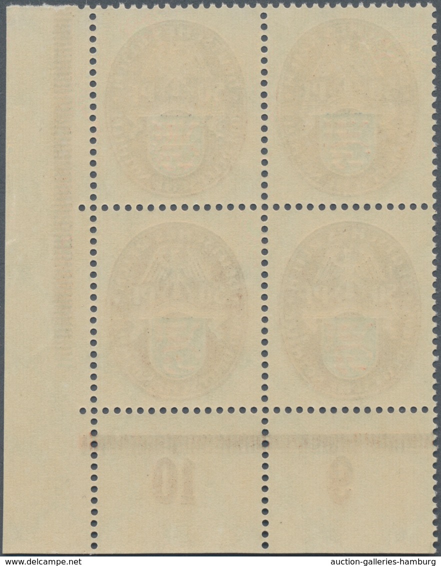 Deutsches Reich - Weimar: 1926, Deutsche Nothilfe: Landeswappen, Ungefaltete Luxus-Viererblocks Aus - Unused Stamps