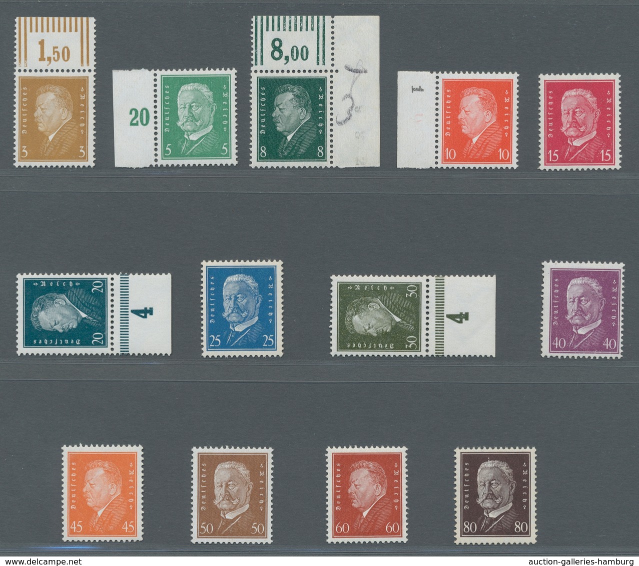 Deutsches Reich - Weimar: 1928, "Reichspräsidenten I", Postfrische Satz In Tadelloser Erhaltung, Tei - Nuevos