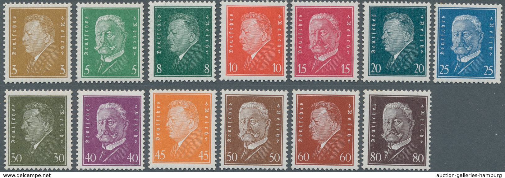 Deutsches Reich - Weimar: 1928, Reichspräsidenten 3- 80 Pfg., Kompletter Satz In Postfrischer Erhalt - Unused Stamps