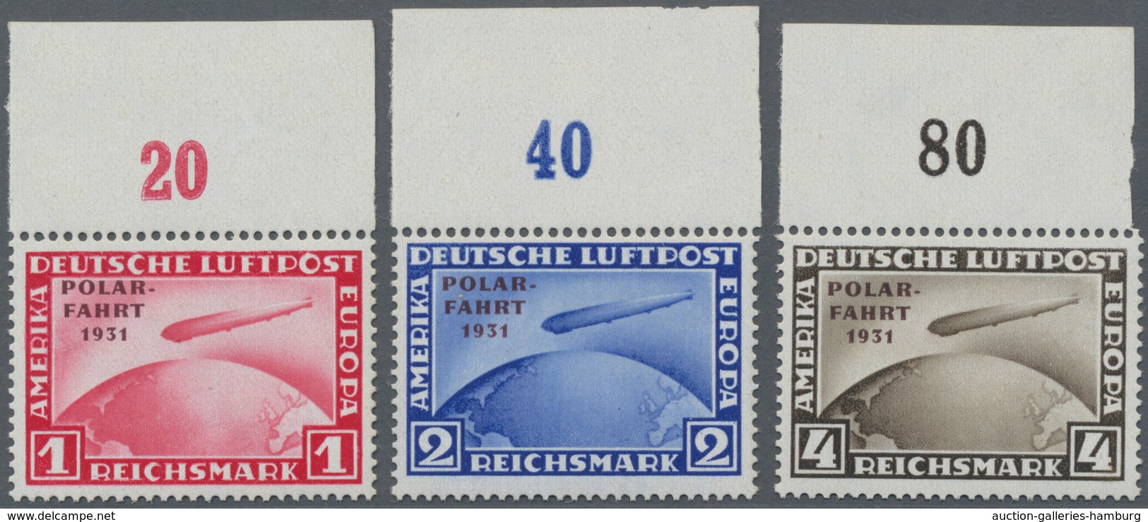 Deutsches Reich - Weimar: 1931, Polarfahrt, Postfrischer, Ungefalteter Luxus-OR-Satz, Auch Ränder Ma - Ungebraucht