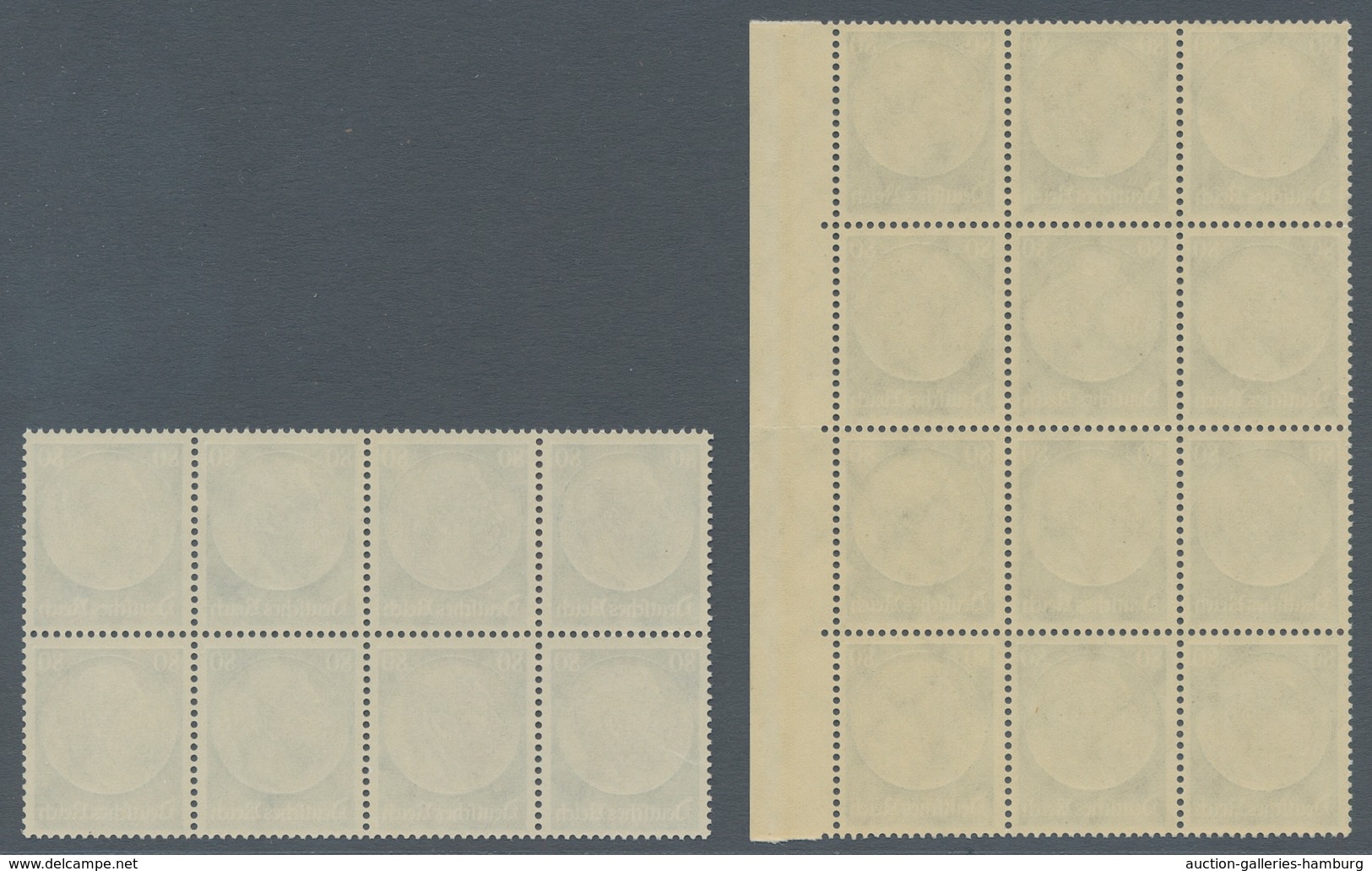 Deutsches Reich - 3. Reich: 1933, Hindenburg Medaillon 80 Pfennig Wz Waffeln, Hervorragende Partie V - Otros & Sin Clasificación