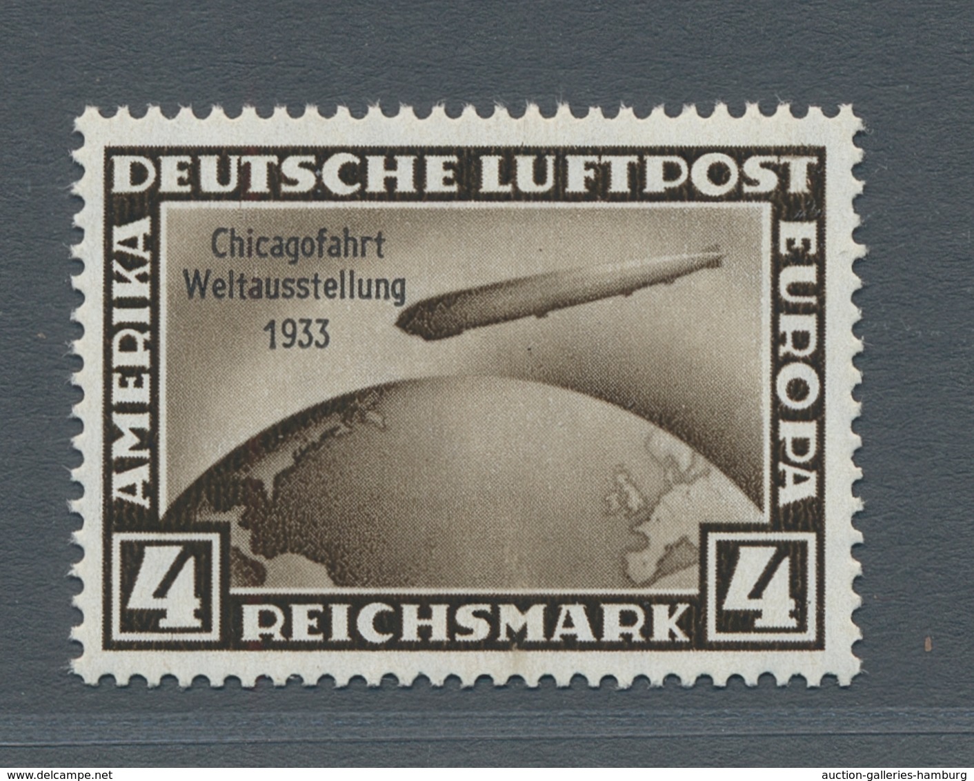 Deutsches Reich - 3. Reich: 1933, Chicagofahrt 4 Reichsmark Tadellos Postfrisch In Hervorragender Er - Otros & Sin Clasificación