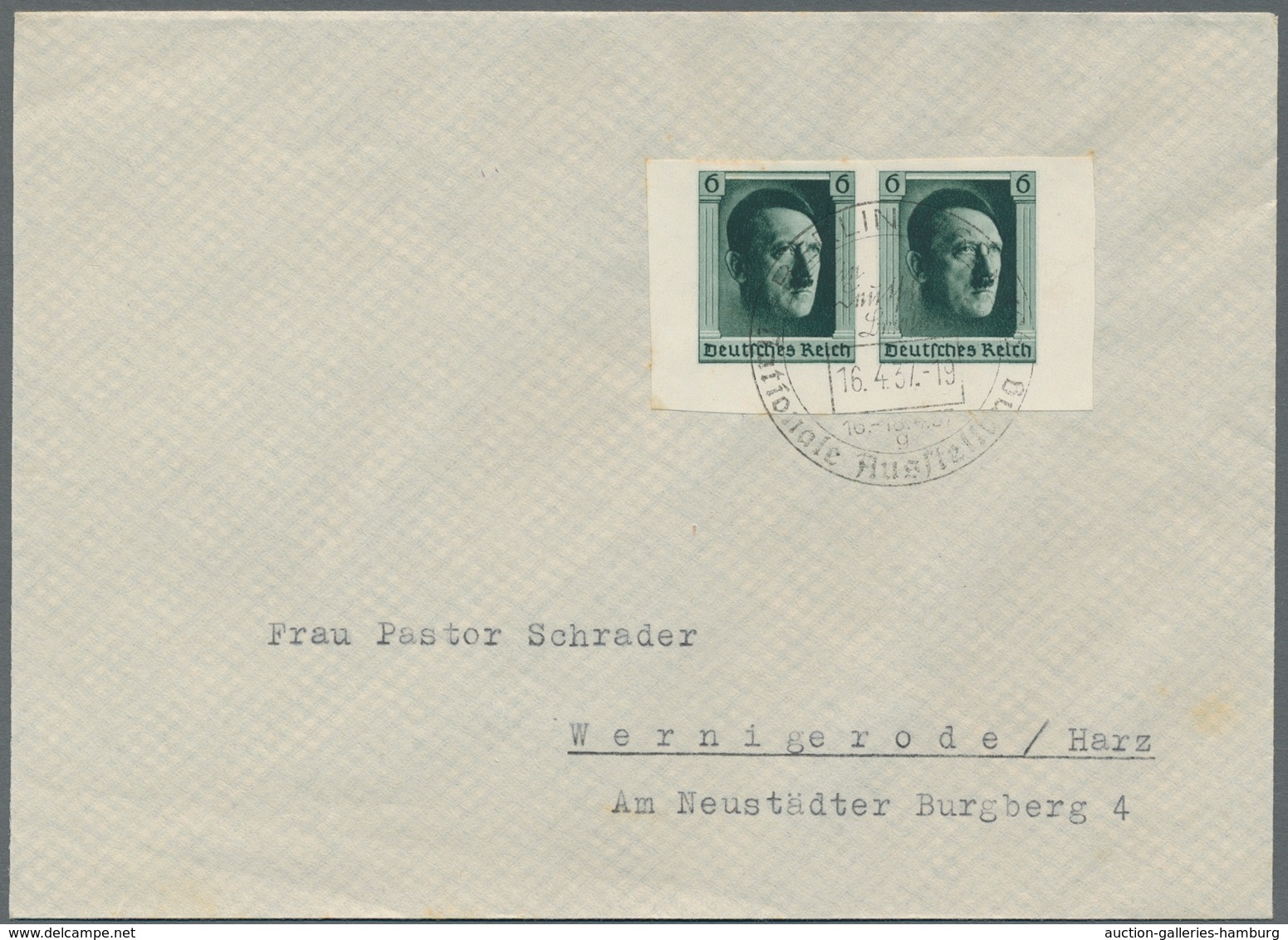 Deutsches Reich - 3. Reich: 1937, Einzelmarken Aus Allen Drei Blocks In Paaren, Je Auf Drei Briefen, - Sonstige & Ohne Zuordnung
