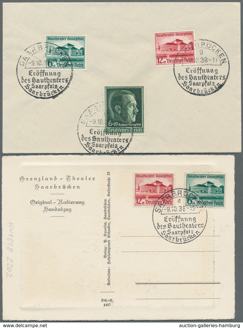 Deutsches Reich - 3. Reich: 1938, Gautheater 3 Kplt. Sätze Je Auf FDC, Dabei Die Gute Theater-Fotoka - Sonstige & Ohne Zuordnung