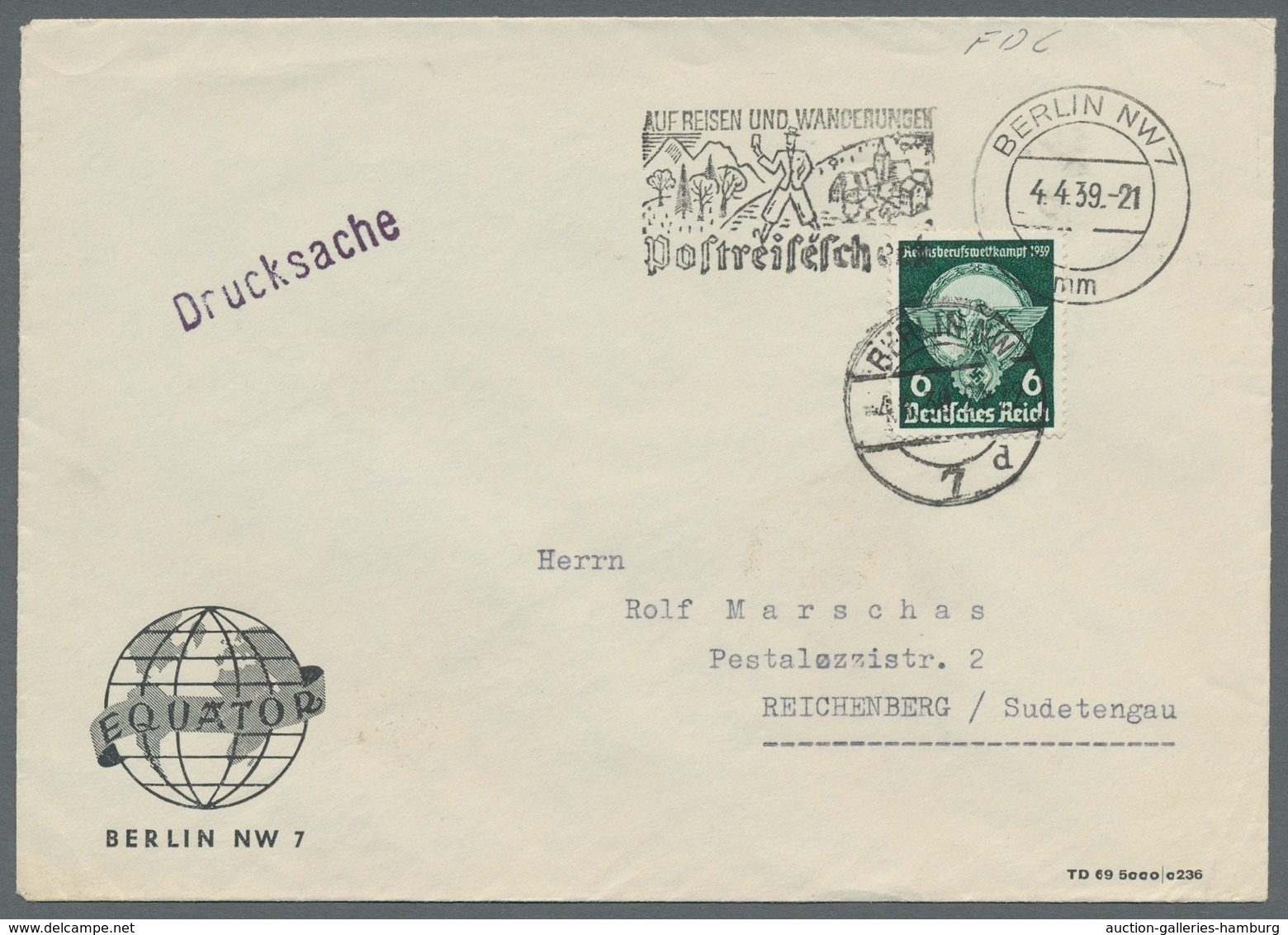 Deutsches Reich - 3. Reich: 1939, "Berufswettkampf", Je Wert Auf Bedarfs-FDC In Sehr Guter Erhaltung - Sonstige & Ohne Zuordnung