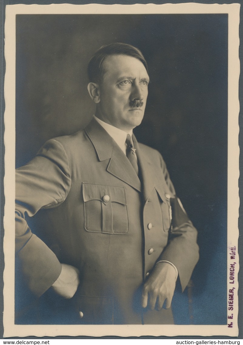 Deutsches Reich - 3. Reich: 1939, Geburtstag Auf Adressierter Porträt - Fotokarte, Mit Ersttagsstpl. - Autres & Non Classés