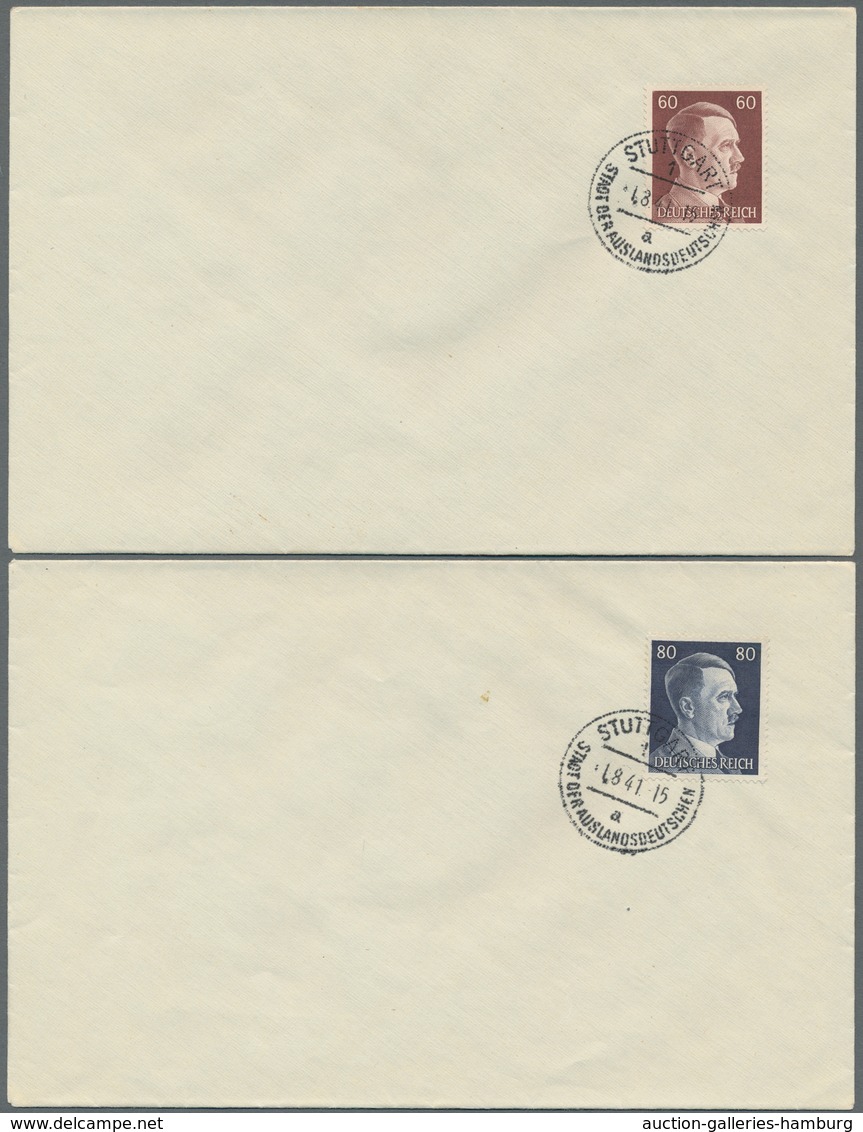 Deutsches Reich - 3. Reich: 1941-1942, Hitler, 1 Pf.- 80 Pf. Je Einzeln Auf 19 FDC's Mit Ersttagsstp - Otros & Sin Clasificación