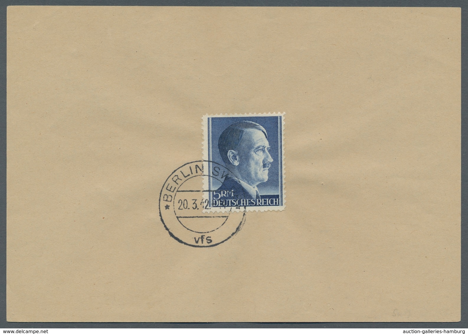 Deutsches Reich - 3. Reich: 1941-42, "1 Pfg. Bis 5 RM Hitler", Komplette Serie Auf Sechs Ersttagsbri - Autres & Non Classés