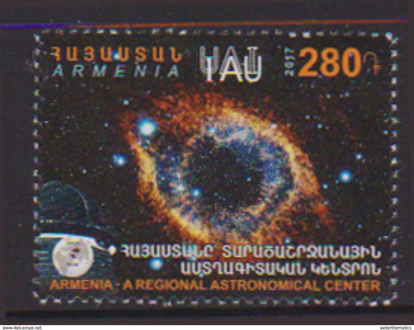 ARMENIA , 2017, MNH, ASTRONOMY, ARMENIAN ASTRONOMICAL CENTER, 1v - Astronomy