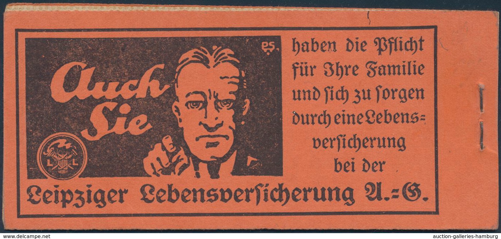 Deutsches Reich - Markenheftchen: 1925, NEUER REICHSADLER, ONr. 2, Komplettes Postfrisches Original- - Markenheftchen