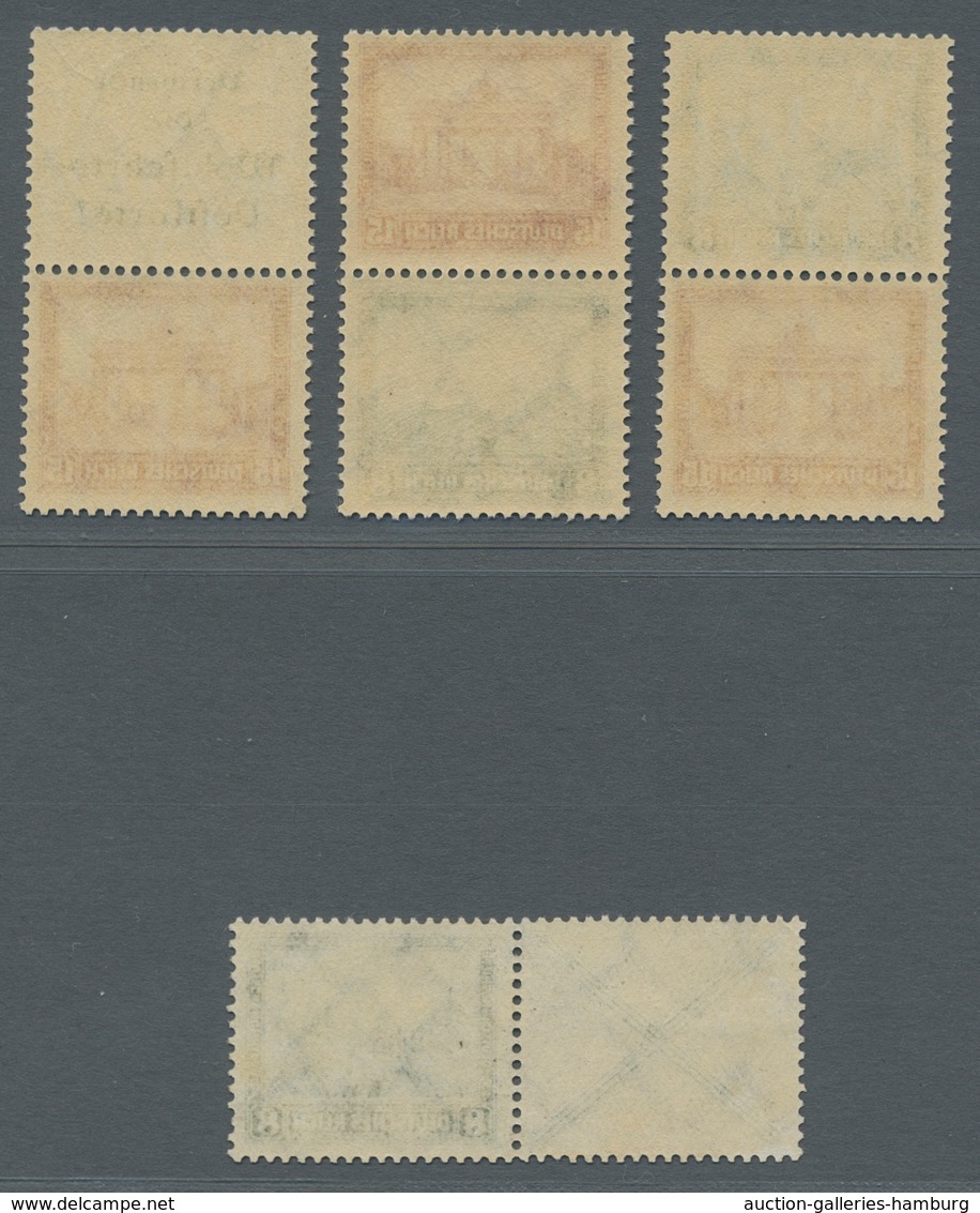 Deutsches Reich - Zusammendrucke: 1930, Nothilfe Vier Verschiedene Postfrische Zusammendrucke, W37 J - Se-Tenant