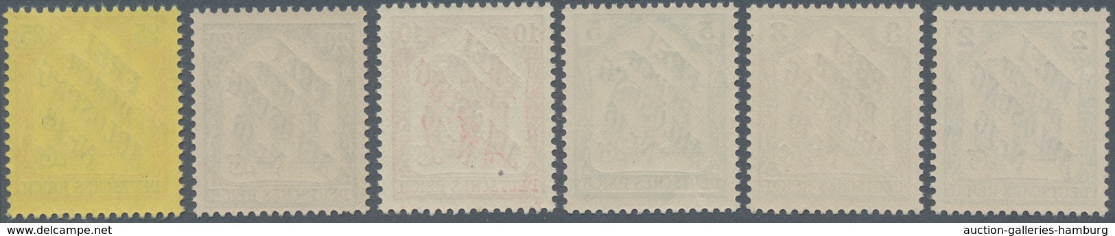 Deutsches Reich - Dienstmarken: 1905, 2 Pf Bis 25 Pf. "Frei Durch Ablösung Nr. 16" Für Baden, Unsign - Oficial