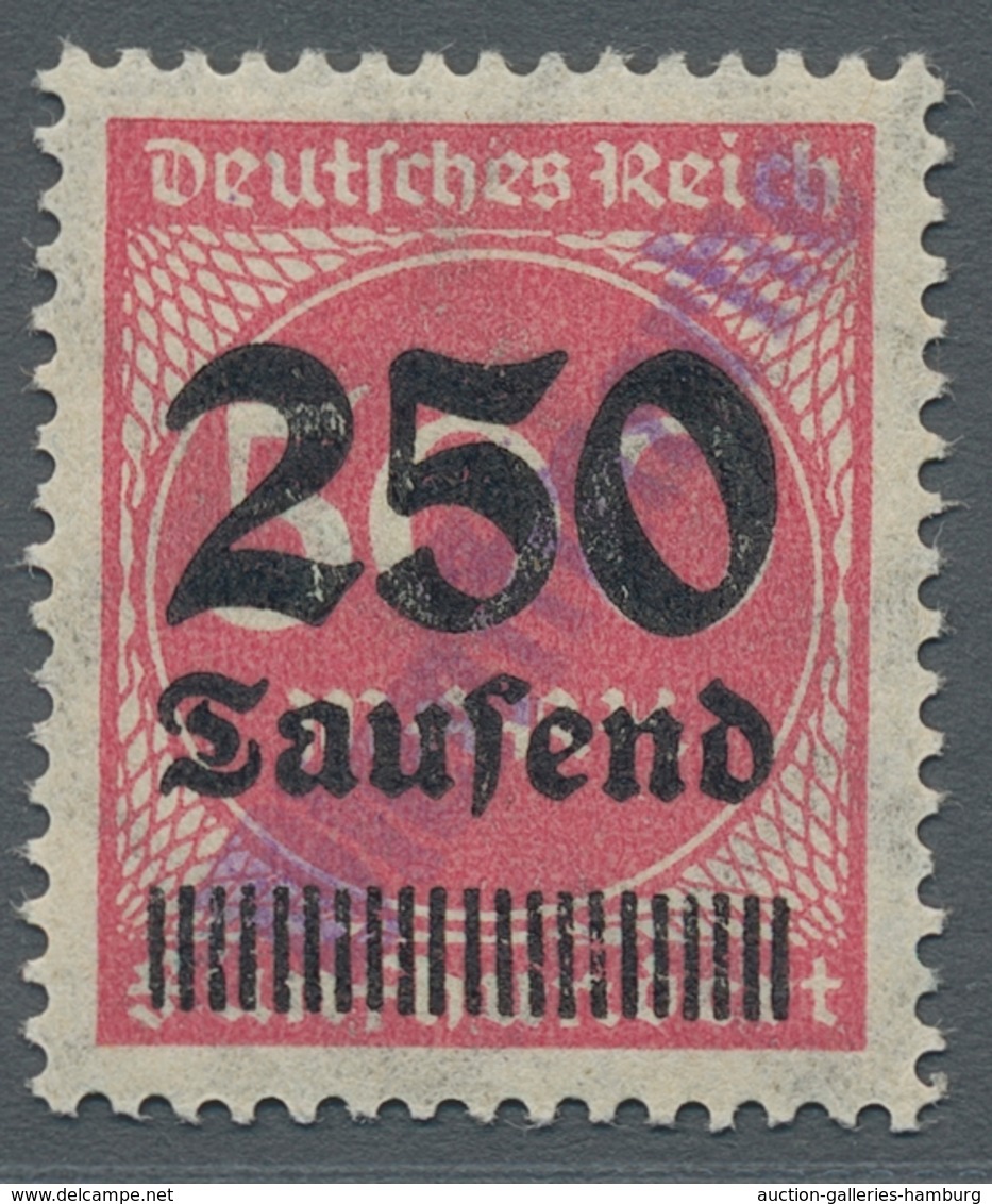 Deutsches Reich - Dienst-Kontrollaufdrucke: ROSTOCK: 1923, Überdruckausgabe 250 Tausend Auf 500 Mark - Dienstmarken