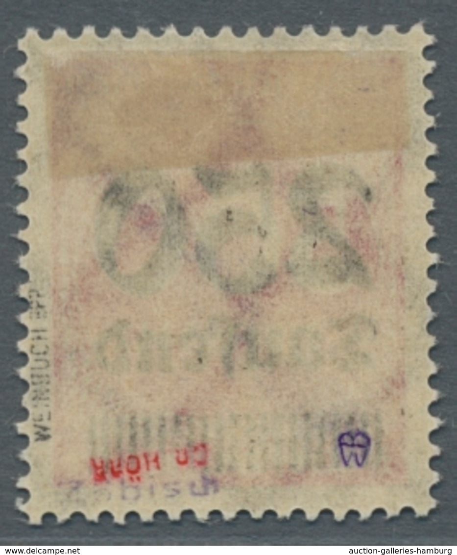 Deutsches Reich - Dienst-Kontrollaufdrucke: ROSTOCK: 1923, Überdruckausgabe 250 Tausend Auf 500 Mark - Dienstzegels