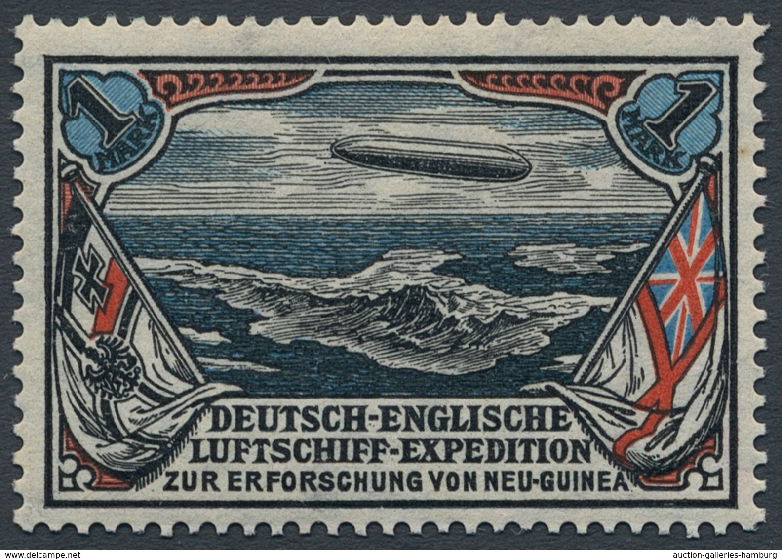 Deutsches Reich - Halbamtliche Flugmarken: 1 Mark Spenden-Flugmarke Für Die Geplante Deutsch-englisc - Correo Aéreo & Zeppelin