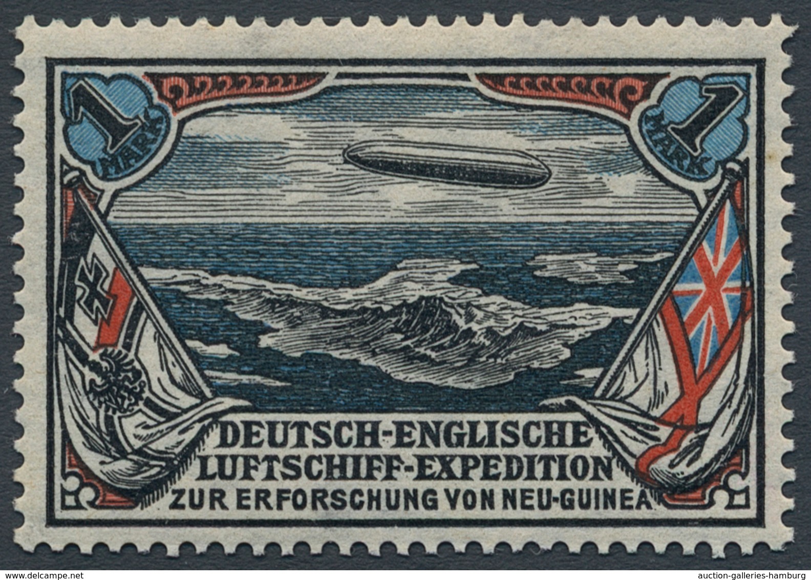 Deutsches Reich - Halbamtliche Flugmarken: 1 Mark Spenden-Flugmarke Für Die Geplante Deutsch-englisc - Luft- Und Zeppelinpost