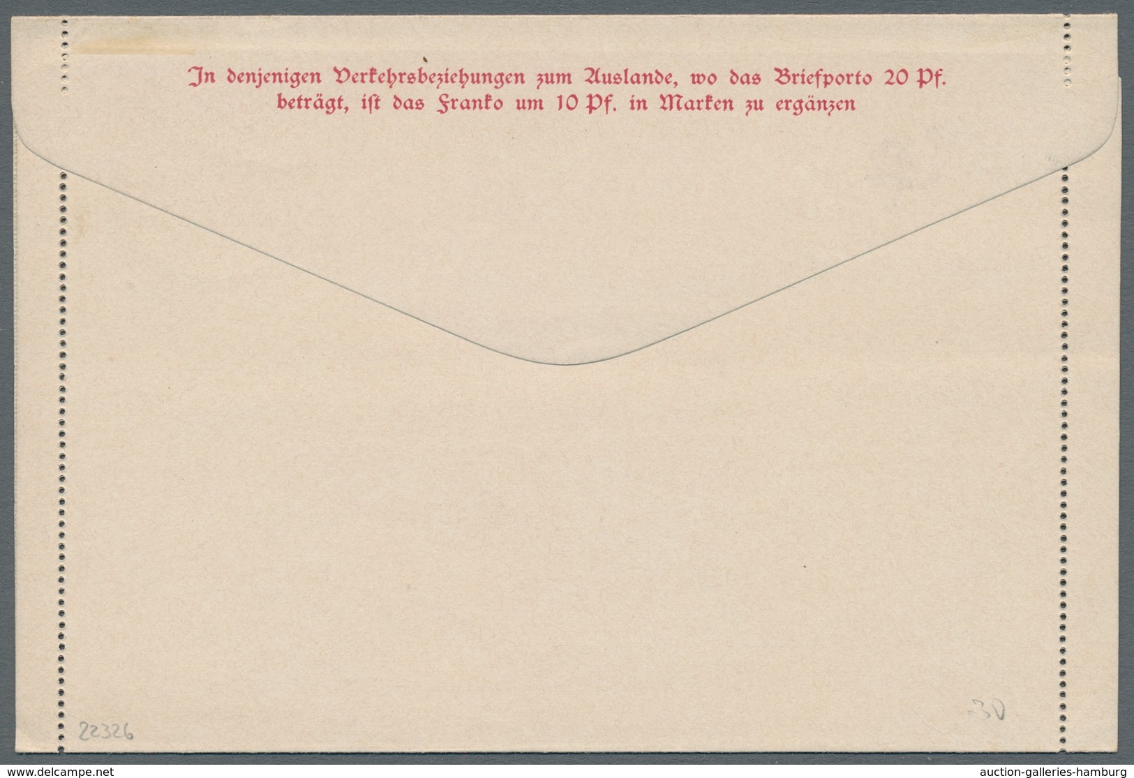 Deutsches Reich - Ganzsachen: 1897, "10 Pfg. Krone/Adler", Sechs Mit Ersttagsstempel 1. 11. 97 Entwe - Otros & Sin Clasificación