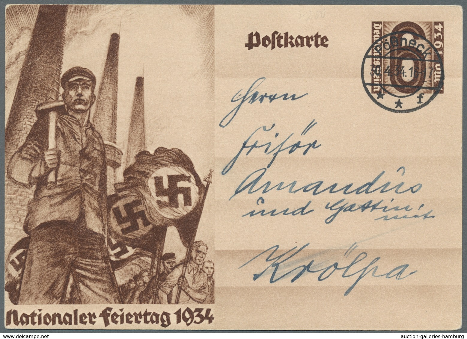 Deutsches Reich - Ganzsachen: 1931-1941, 10 GA's meist blanko, alle mit dem Ersttag Stpl. der jeweil