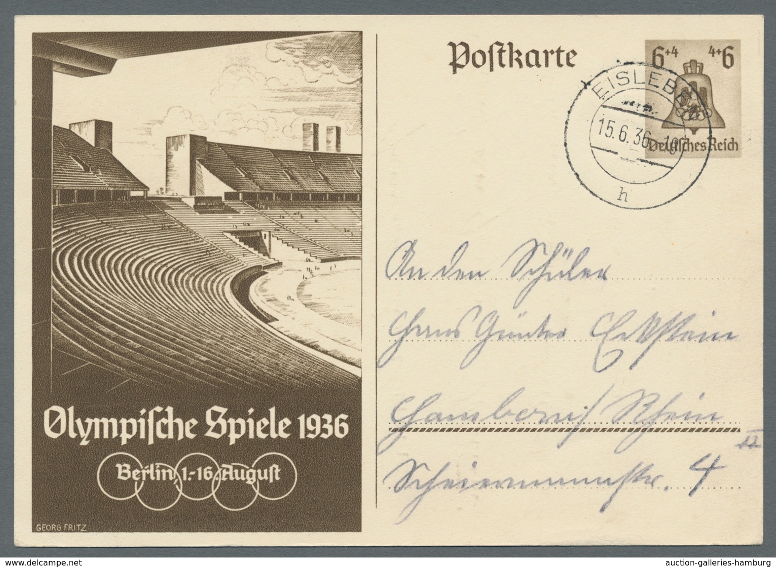 Deutsches Reich - Ganzsachen: 1936, "6 Und 15 Pfg. Olymp. Spiele Berlin", Beide Ganzsachenkarten Je - Sonstige & Ohne Zuordnung