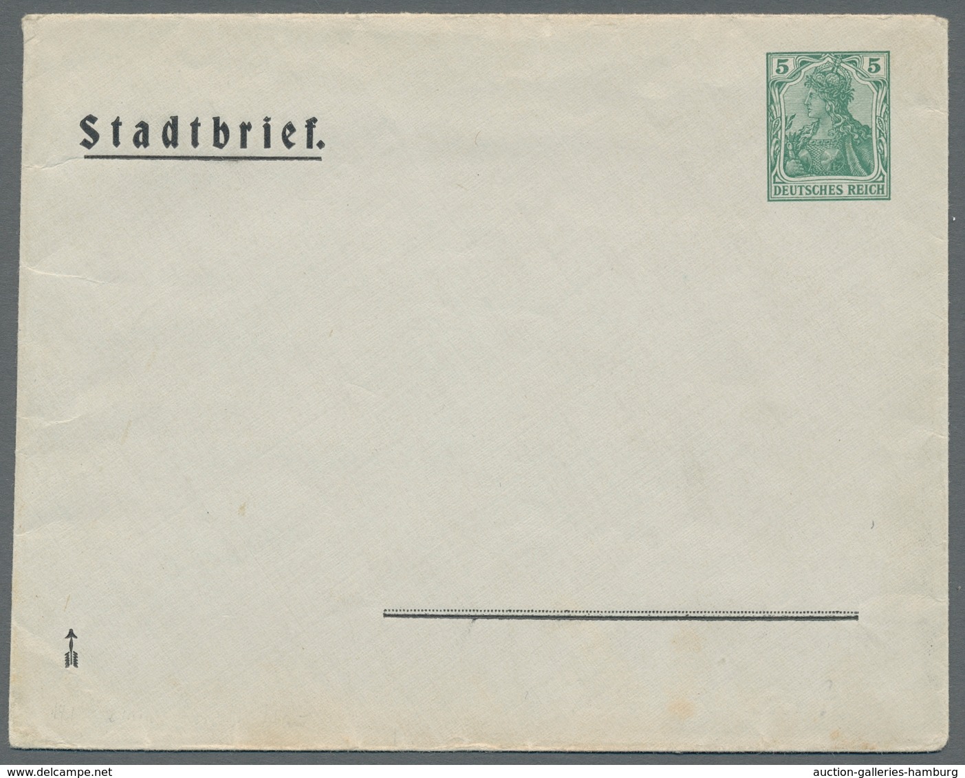 Deutsches Reich - Privatganzsachen: 1908-1911, Germania 5 Pfennig Partie Von 4 Privatganzsachenumsch - Sonstige & Ohne Zuordnung
