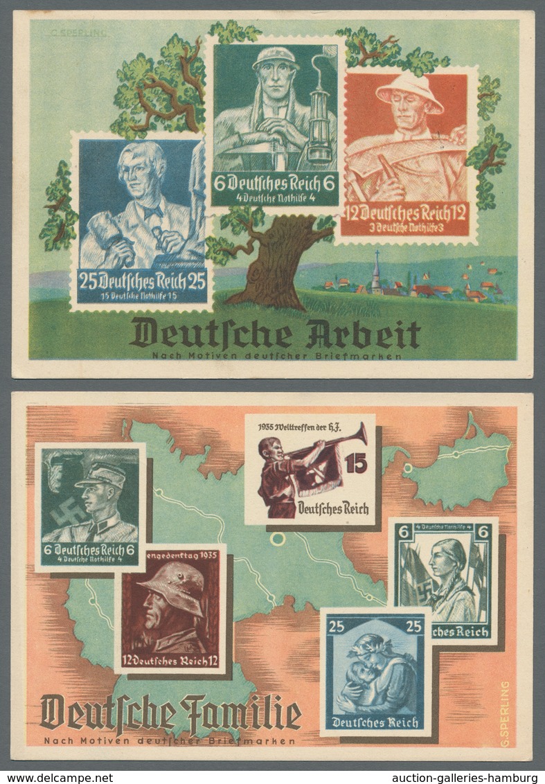 Deutsches Reich - Privatganzsachen: 1936, "Olympia Postwertzeichen-Ausstellung", Alle Vier Verschied - Sonstige & Ohne Zuordnung