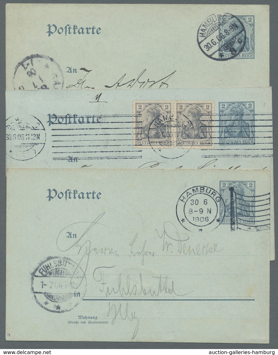 Deutsches Reich - Stempel: 1902-1944, Partie Von 11 Belegen Aus HAMBURG Mit Kuriosen Stempeldaten 22 - Frankeermachines (EMA)