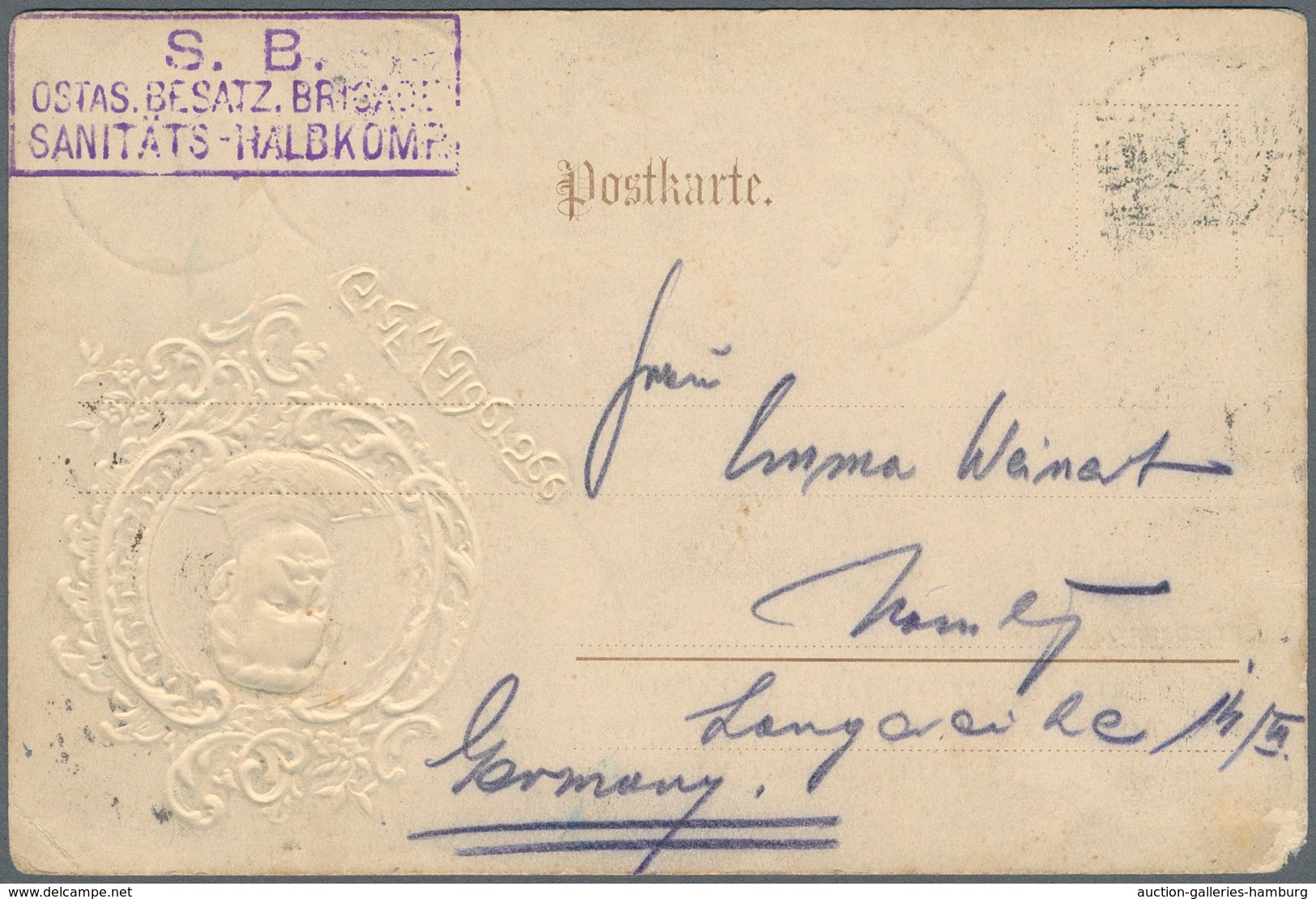 Deutsche Post In China - Besonderheiten: 1901, 5 Pf Grün Aufdruckwert Gestempelt TIENTSIN + Marken U - Chine (bureaux)