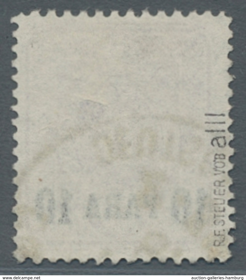 Deutsche Post In Der Türkei: 1884, Pfennig-Ausgabe 5 Pfg. Mit Aufdruck 10 Para Und Plattenfehler III - Turquie (bureaux)