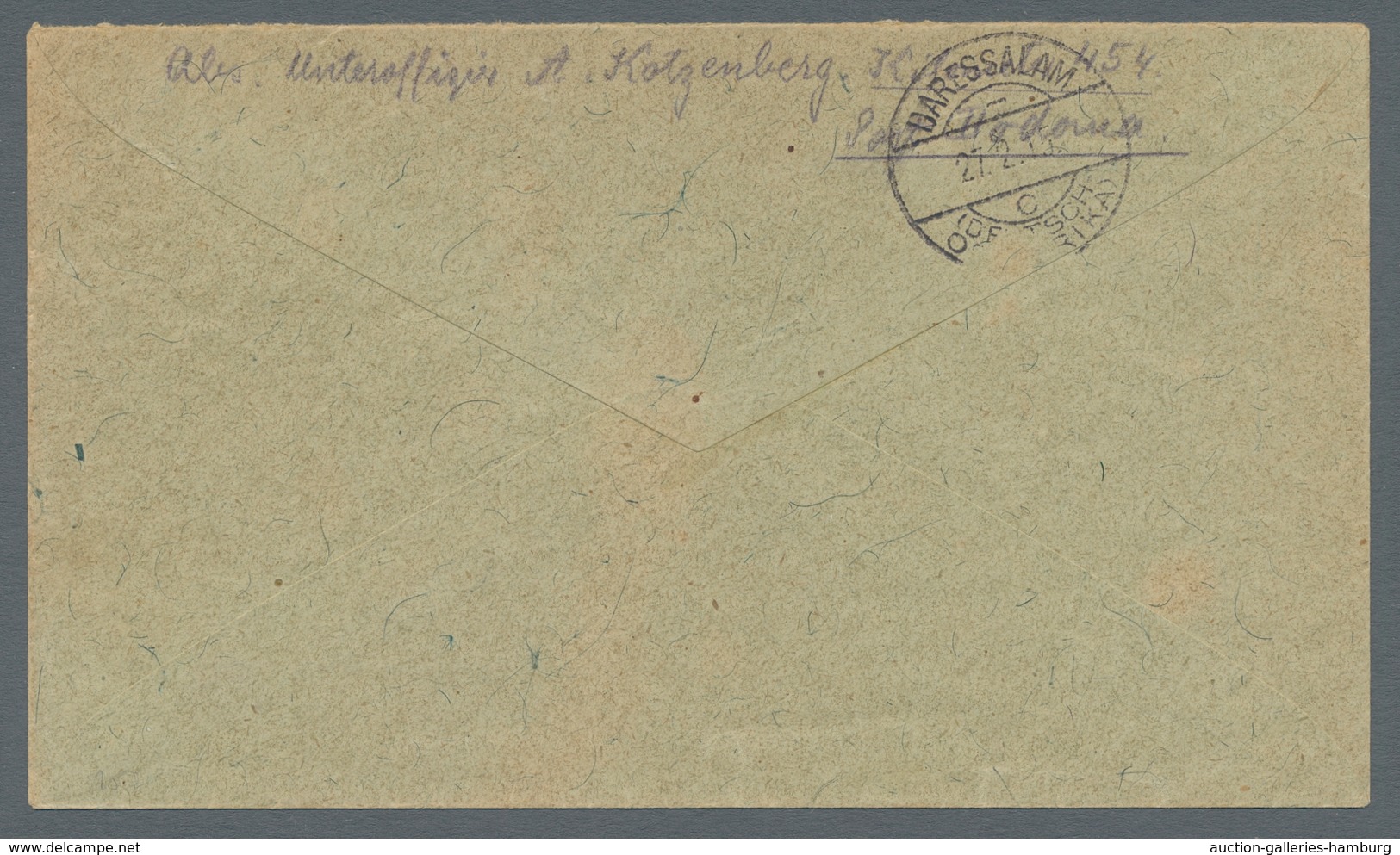 Deutsch-Ostafrika - Stempel: 1915 - DODOMA (25.2.15). Sehr Sauberer Feldpostbrief Des Unteroffiziers - África Oriental Alemana