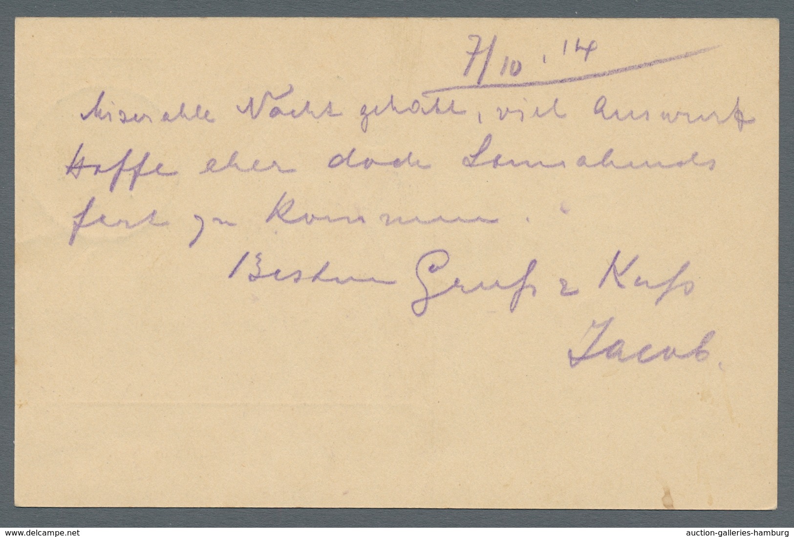 Deutsch-Ostafrika - Stempel: 1914 - MOROGORO (7.10.14). Ganzsache 4 Heller Nach Pflanzung Kissungusi - Afrique Orientale