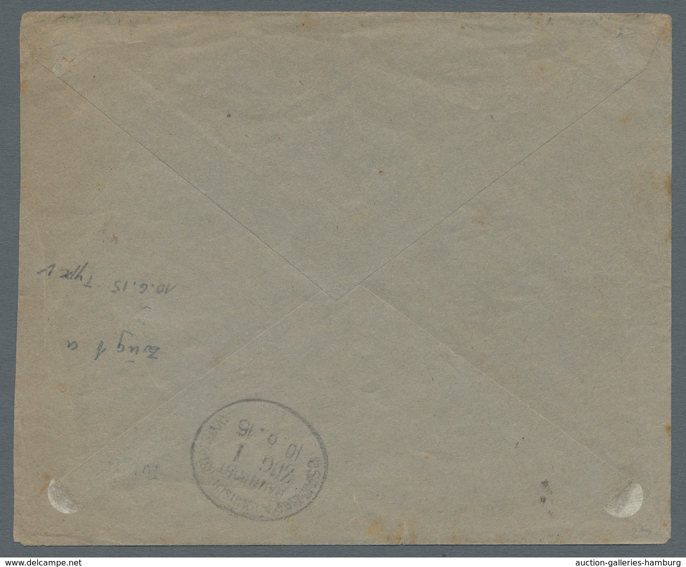 Deutsch-Ostafrika - Stempel: 1915 - MOSCHI (8.6.15). Feldpostbrief Aus Der Stabsmesse [Neu] Moschi Z - Deutsch-Ostafrika