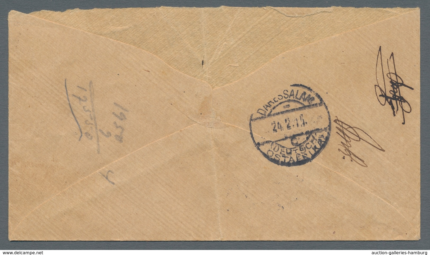 Deutsch-Ostafrika - Stempel: 1915 - TABORA (23.2.15). 7 1/2 Heller (Mi.-Nr. 32) Auf Brief Nach Charl - Afrique Orientale