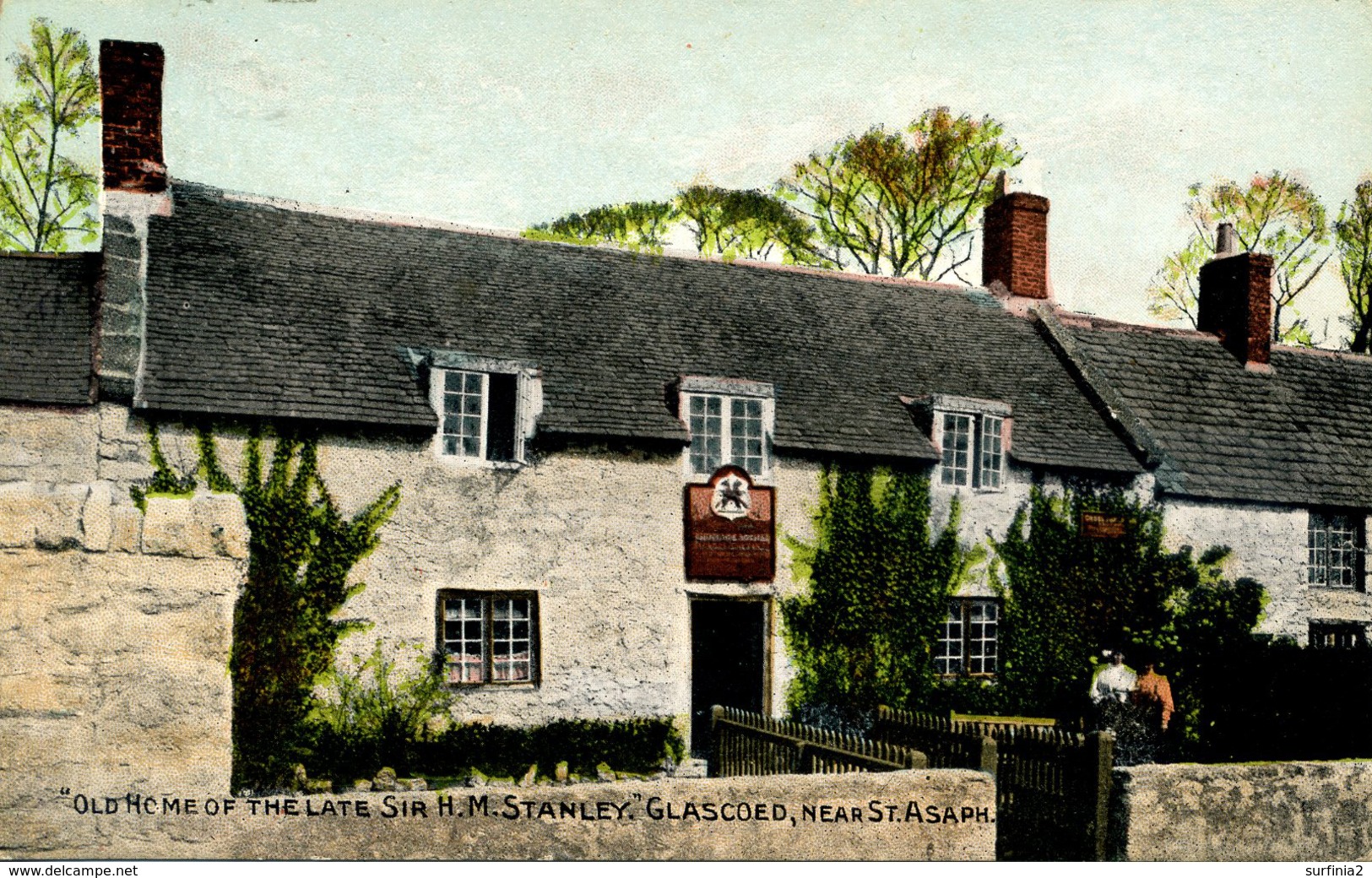 CLWYD - OLD HOME OF THE LATE SIR H M STANLEY, GLASCOED NEAR ST ASAPH Clw440 - Flintshire