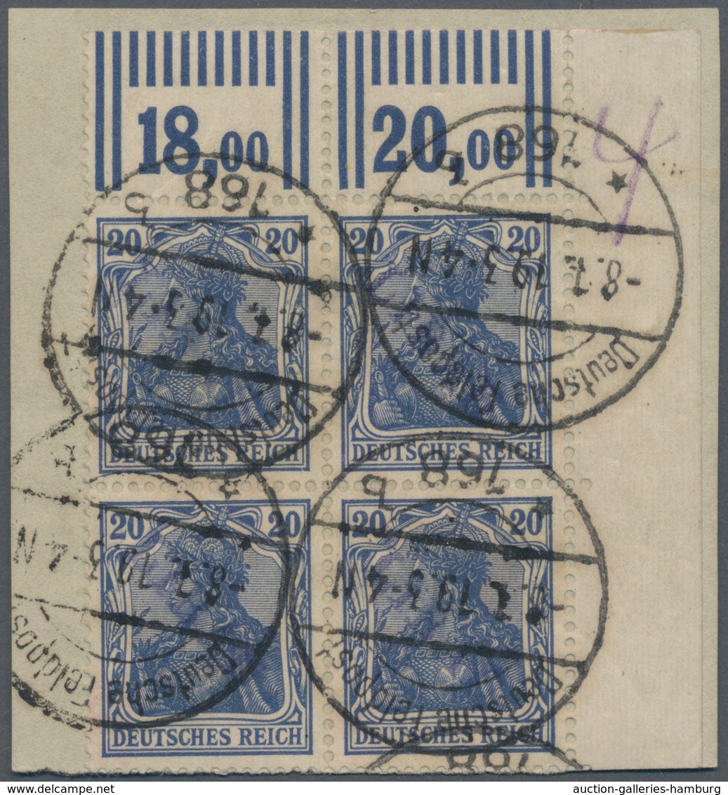 Deutsche Besetzung I. WK: Postgebiet Ober. Ost - Libau: 1919. Germania 20 Pf Als äußerst Seltener Wa - Occupation 1914-18